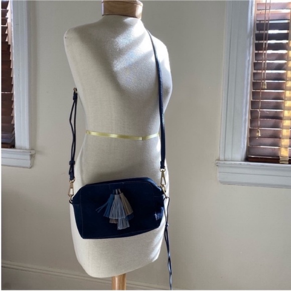 Rebecca Minkoff Blue Tassel Crossbody Bag - Picture 13 of 14